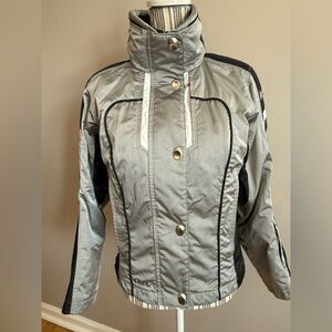 Spyder Women's Silver and Black Ski Jacket